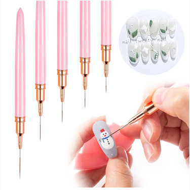 5pcs Nail Art Liner Brush Set UV Gel